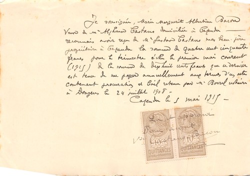 1915 capendu mme bacou - capendu,