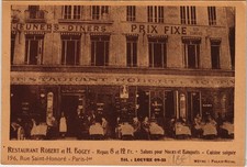CPA PARIS 1e - Restaurant