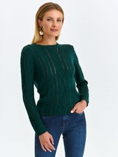 Pull Top Secret vert femme -