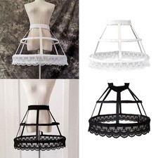 Femmes 2 cerceaux sacoche jupon jupe ceinture large pour robe de mariée robe