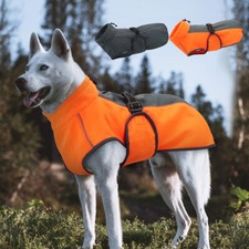 Manteau pour Chien Étanche Polaire Doublé Veste de Pluie D'Hiver Réfléchissant