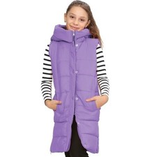 Gilet Long Lilas Oversize