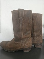 ANCIENNES BOTTES  Taille  41  CAMARGUAISES CUIR GARDIAN  Achat  Neuves en 1985 