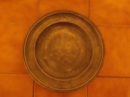 Ancien plat étain - ancien, ou