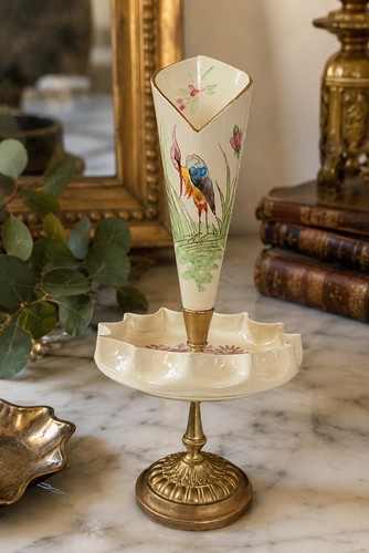 Hand painted french faience - hand-painted,