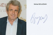 MICHEL BOUJENAH : Signed Actor World - Autograph Original Authentic / Photo.