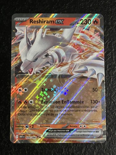 Carte pokémon reshiram - pokémon, ex