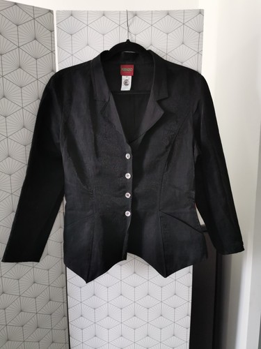 Veste noire lin kenzo - en,