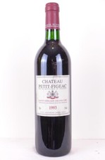saint-émilion château petit-figeac grand cru rouge 1993 - bordeaux
