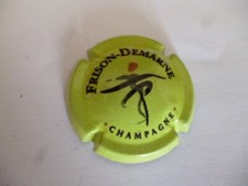 capsule DEMARNE FRISON (nom inversé), vert pomme et noir, N°3e, à saisir