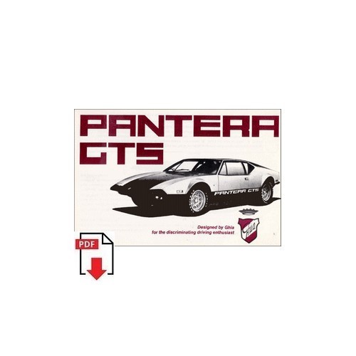 Brochure tomaso pantera gts - brochure,