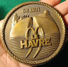 MEDAILLE BRONZE ♦ VILLE LE HAVRE - NAVIRE MILITAIRE PAQUEBOT 15-21 Juillet 1999