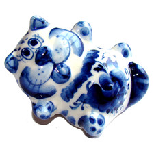 Figurine Chat miniature en