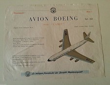 PLANCHE JOUSTRA AVION BOEING CADET PROVENANT DU CATALOGUE DE 1960 ET TARIFS