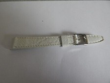 bracelet montre dame vintage cuir blanc 13mm