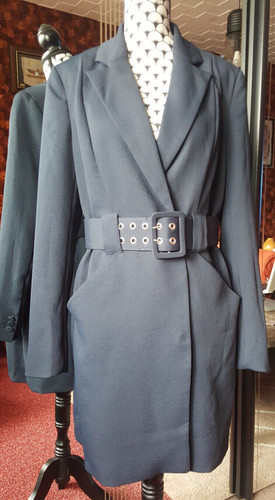 Robe manteau bleu marine