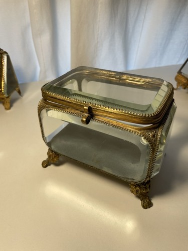 Boîte bijoux ancienne en - boîte,