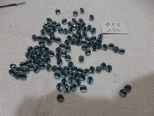 perle anciennes superbes , lot de 120 perle  en cristal  facettes bleunoir 5mm