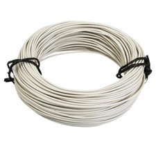 Bobine fil électrique blanc multibrin 9/10 0.75mm² x 50m faisceau pour moto