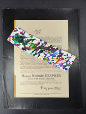 Faire-part décès, Mme Latapie née Noémie Desprès, 1827-1903, Castelnaudary, Aude