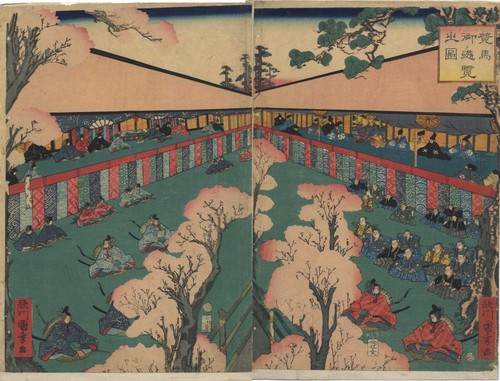 Estampe japonaise diptyque - uw,