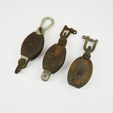 3 Pièces Vintage Poulie De
