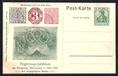 Carte postale wurtemberg - carte,