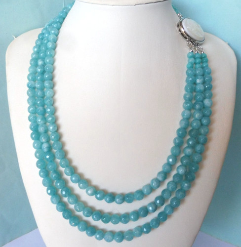 Collier smithsonite bleue - de,