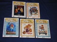 5 DVD"FANFAN LA TULIPE,LE BOSSU,LE CAPITAN,LE MASQUE DE FER,MYSTERES DE PARIS"