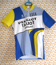 Maillot Cycliste vintage Peugeot Talbot Douai ESEG Sibille 80'S jersey - 3 / M
