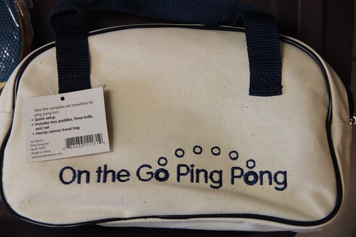 The ping pong table - on,
