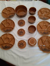 service à fondue + saladier +