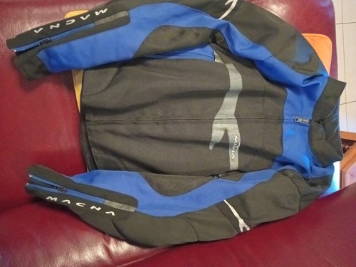 Blouson moto macna tissu noir - blouson,