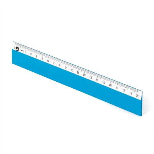 Metrie règle bois bleu - règle,