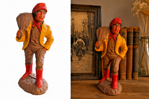 Statue chiffonnier porteur - statue,