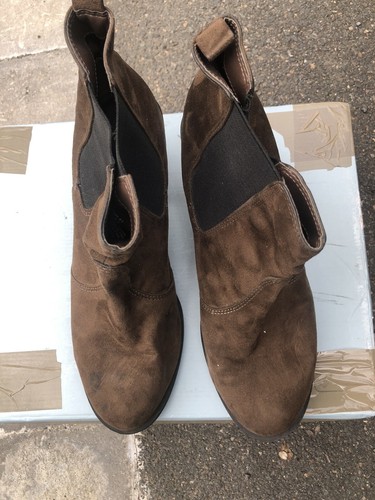 Bottines daim marron hm - en,