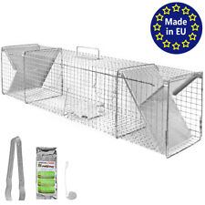 Piège à Animaux Humaine Animal Vivant Cage 120 x 31 x 29 cm Chat Renard Petigi