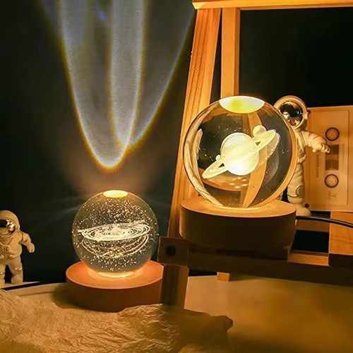 Veilleuse boule cristal - boule, 3d