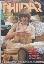 CATALOGUE CROCHET DECORATION PHILDAR N° 4 MODELES NAPPERONS NAPPES COUSSINS