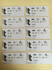 10 Tickets  de Métro - Bus - Rer - T - section Urbaine - (violet ) - PARIS