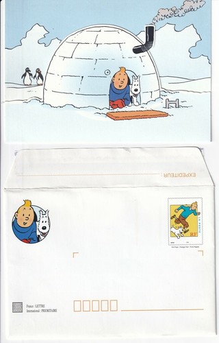 Tintin lettre igloo - -,