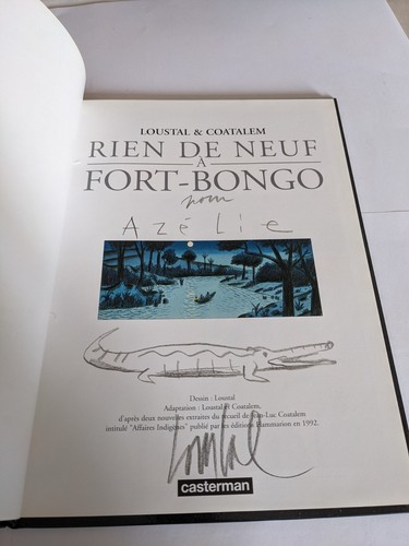 Dedicace loustal dans - loustal, rien