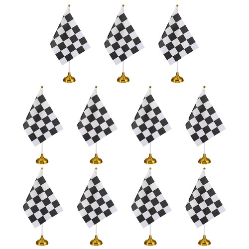 Drapeau damier noir - et, blanc