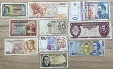 10 billets Anciens Banque