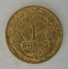 1 Fr MORLON 1935  année rare