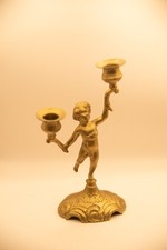 Vintage Gold Brass Putto
