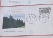ENVELOPPE 1ER JOUR   - NUMEROTEE FDC- Xe CONGRÈS FORESTIER MONDIAL -1991