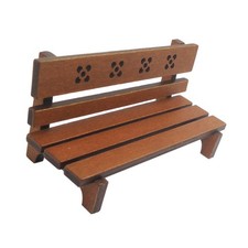 Banc De Parc Miniature En Bois Pour Maison De Poupée 1:12, Meubles De Jardin