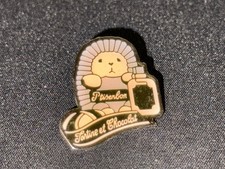 (Z10) PINS BADGE ENAMEL VINTAGE PARFUM ENFANT PTISENBON TARTINE ET CHOCOLAT