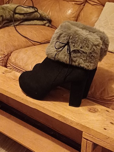 Bottines daim - en,